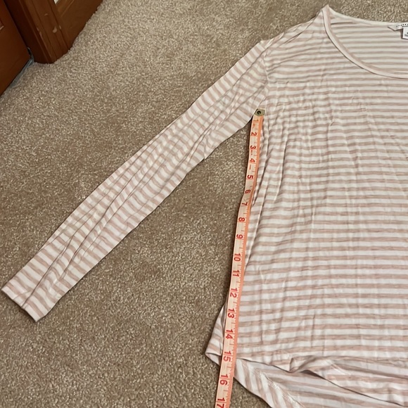 Pink and White striped Banana Republic long sleeve - Picture 3 of 5
